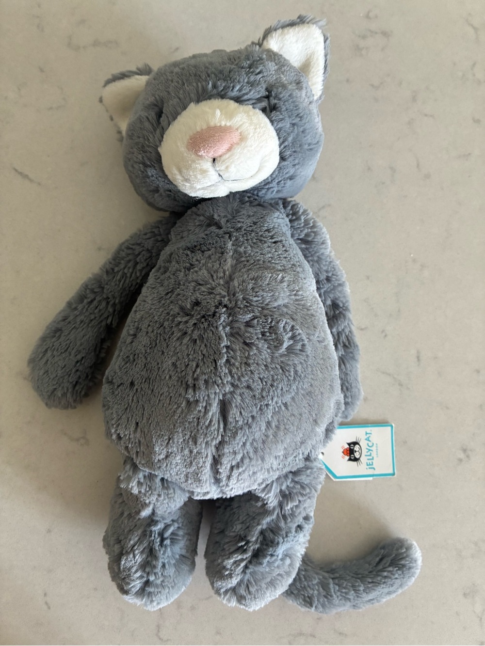 Jellycat bashful kitten gray NWT 🖤